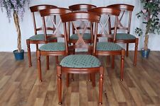 Nr.1526b französische 6 Stühle Wildkirsche vollmassiv