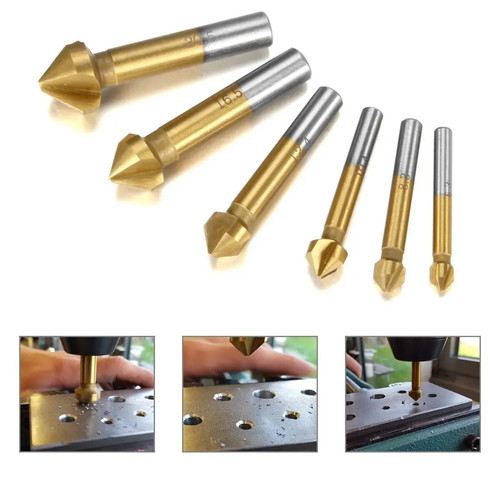6tlg senkbohrer set - 6tlg, 90°