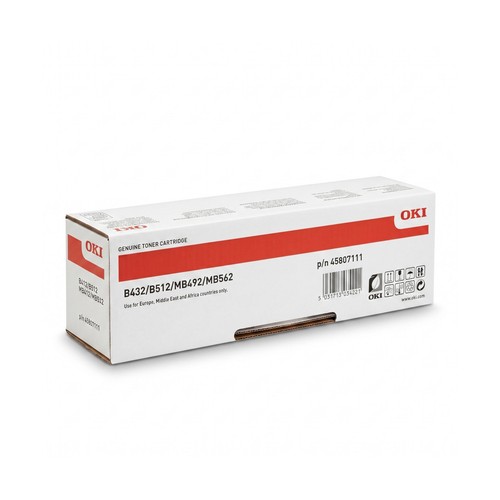 Oki 45807111 toner black - 45807111,