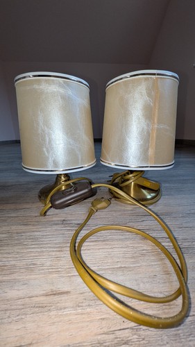 2er set retro - set, nachttischlampen