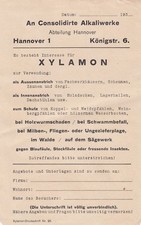 HANNOVER, Prospekt 1935, Consolidirte Alkaliwerke Xylamon