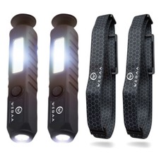 WEBAA 2x Arbeitsleuchte Werkstattlampe Gelenk Magnetfuß  Taschenlampe +Stirnband