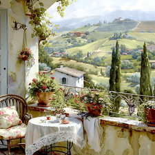 Wandbild Italien Toskana