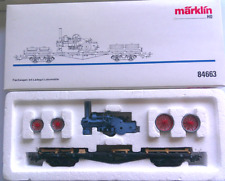 Flachwagen mit Ladegut Lokomotive Märklin 84663 OVP