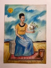 Frida Kahlo Zeichnung auf
