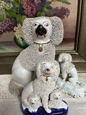 3 Staffordshire Pudel  England