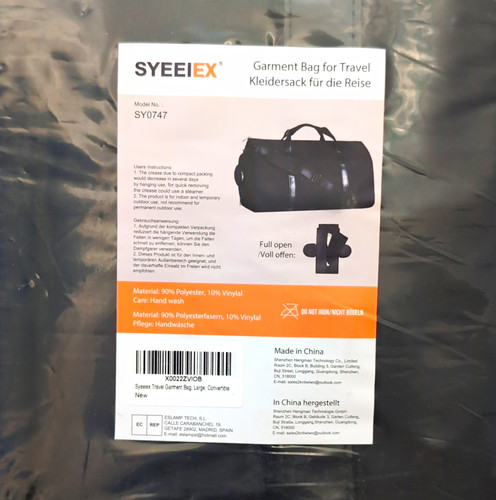 Syeeiex kleidersack - syeeiex,