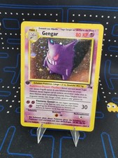 Pokemon - Gengar First Edition - 5/62 - Fossil - Vintage - Holo - deutsch