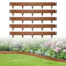 5X Beetumrandung Corten Stahl