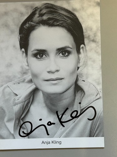 Anja kling autogrammkarte - anja,