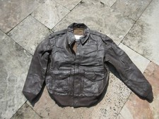 US Army A-2 Fliegerjacke Lederjacke Cooper Pilotenjacke Airforce Jacket USN #E6
