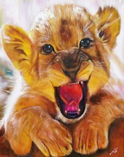  "Löwe"  Öl auf Leinwand