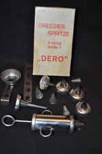Original Dressier-Spritzen-Set DERO für Torten, Kekse etc. Vintage 60iger Jahre