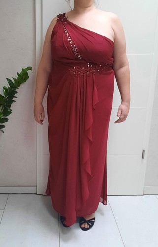Ballkleid burgunderrot gr - ballkleid,