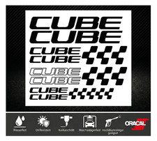 CUBE Aufkleber Set Schwarz