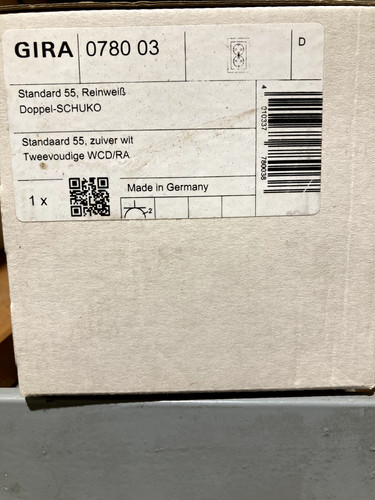 Gira 078003 doppelsteckdose - gira,