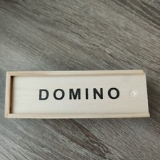 Domino Steine Dominospiel Dominosteine Gesellschaftsspiel 28 Steine Holzbox