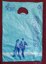 alte Tragetasche Plastiktüte Einkaufstüte KAUFRING - 36 x 24cm - Rarität Sammler