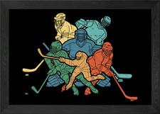 Eishockey Goalie Stürmer