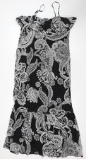 Noa-Noa Damen schwarz Paisley Kleid Größe 14 Sommer