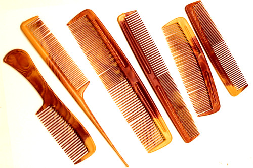 Kämme set retro marmor - 6x,