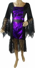 Damen Vampir Fledermaus Kostüm / Halloween Karneval Hexen Party Kleid Gr.38/40