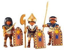 Playmobil 3 Ägyptische Soldaten 6488 Ägyptische Römer Krieger Armee Addon Fig...