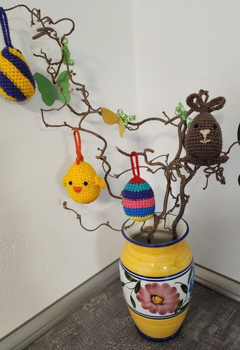 Dekoration ostern gehäkelt - ostern,
