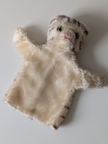 Steiff handpuppe katze 50er - handpuppe,