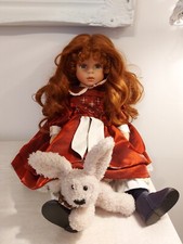 geheimnisvolle Unbekannte Porzellan Sammlerpuppe Künstlerpuppe TOP