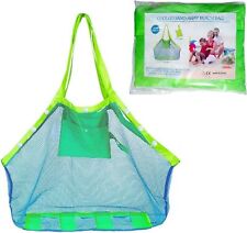 COOLGOEU Strand-Tasche Sand Spielzeug-Tasche XXL Groß für draußen, Netztasche
