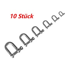 10 x Schäkel Rundschäkel