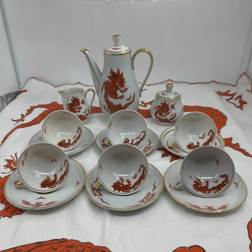 Porzellan roter drache ming - drache,
