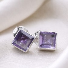 Amethyst Ohrstecker Silber 925