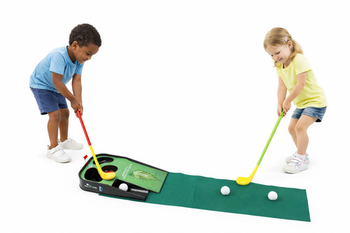 Kinder minigolf übung putting - kinder,