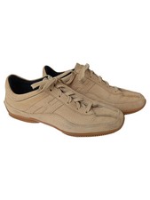 HOGAN Damen Schnürschuhe Gr. 39 Beige Casual Sneaker Streetwear
