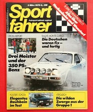 Zeitschrift: Sportfahrer Nr. 3/1979 -Hockenheim Wunstorf Rallye Monte-Carlo Benz