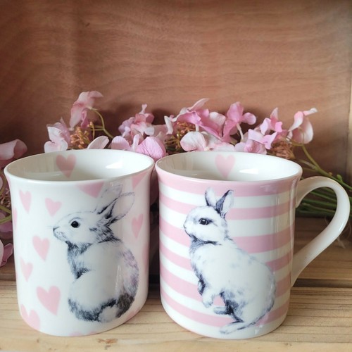 Landhaus hase motiv rosa - 2, x