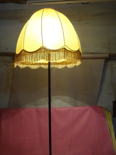 Ddr stehlampe stoffschirm - ddr,