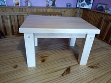 Hutsche, Hocker, Blumenbank aus Fichte Natur  40 x 30 x 25 cm dickes Blatt