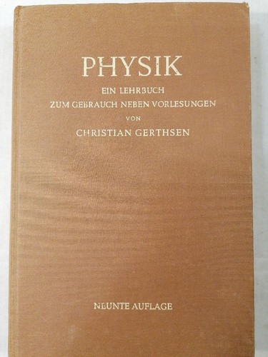 Physik ein lehrbuch - physik., zum