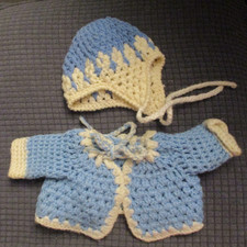 hübsche Babyjacke + Mütze