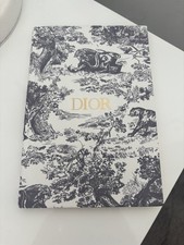 Christian Dior Notizbuch weiß Toile de Jouy Jungle Design - Luxus Briefpapier