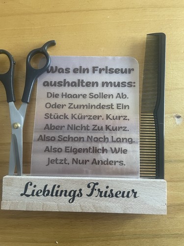 Gruß einen friseur - an, "was