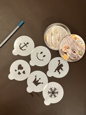 Birkmann Dekor-Schablonen Herz Krone Schneeflocke Anker Smiley Engel