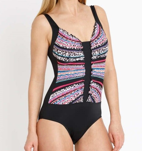Badeanzug schwarz 36d damen - schwarz,