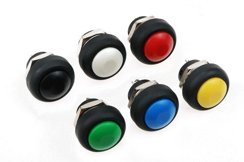 Druck taster schwarz - druck-taster, rot