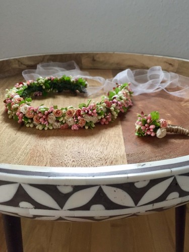 Flower wreath crown hair - crown,