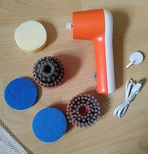 Elektrische Reinigungsbürste 4 In 1 Elektrisch Akku  Bürstenaufsätze Handbürste