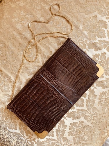 Krokodilleder tasche glanz - krokodilleder,